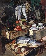 Konstantin Korovin Fish Norge oil painting reproduction